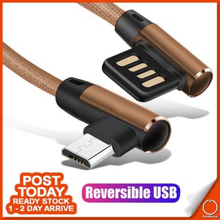 90 Degree L Shaped Reverse Elbow Usb Fast Charging Cable For Lightning Micro Usb Typec