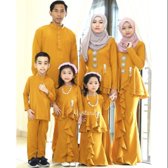 SET FAMILY BAJU  RAYA SEDONDON 2021  BAJU  KURUNG  KANAK KANAK 