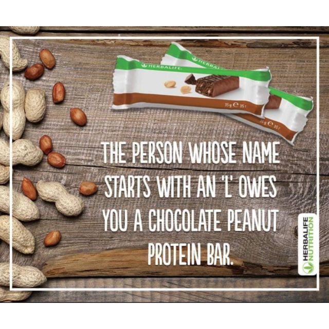 Chocolate Peanut Protein Bar 巧克力花生口味 35g 1 Packet Herbalife Shopee Malaysia