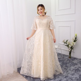 beige plus size dress