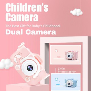 Dual 20MP Kids Children Digital Camera Support Selfie Photo Video Recording For Kid Child Cute Cartoon