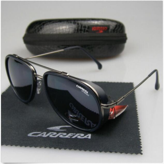 2023 New Men Womens Retro Sunglasses Fashion Windproof Metal Carrera  Glasses Eyewear C-38 With Box | Shopee Malaysia