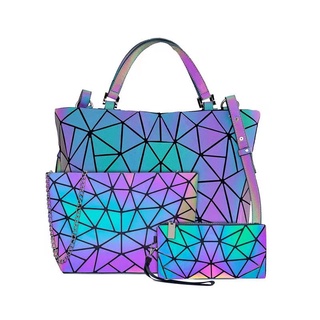 luminous women bao bao bag PVC women's handbags Ladies shoulder messenger bags 