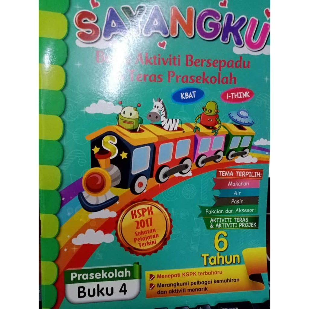 Sayangku Buku Aktiviti Bersepadu Teras Prasekolah Buku 4 Shopee Malaysia