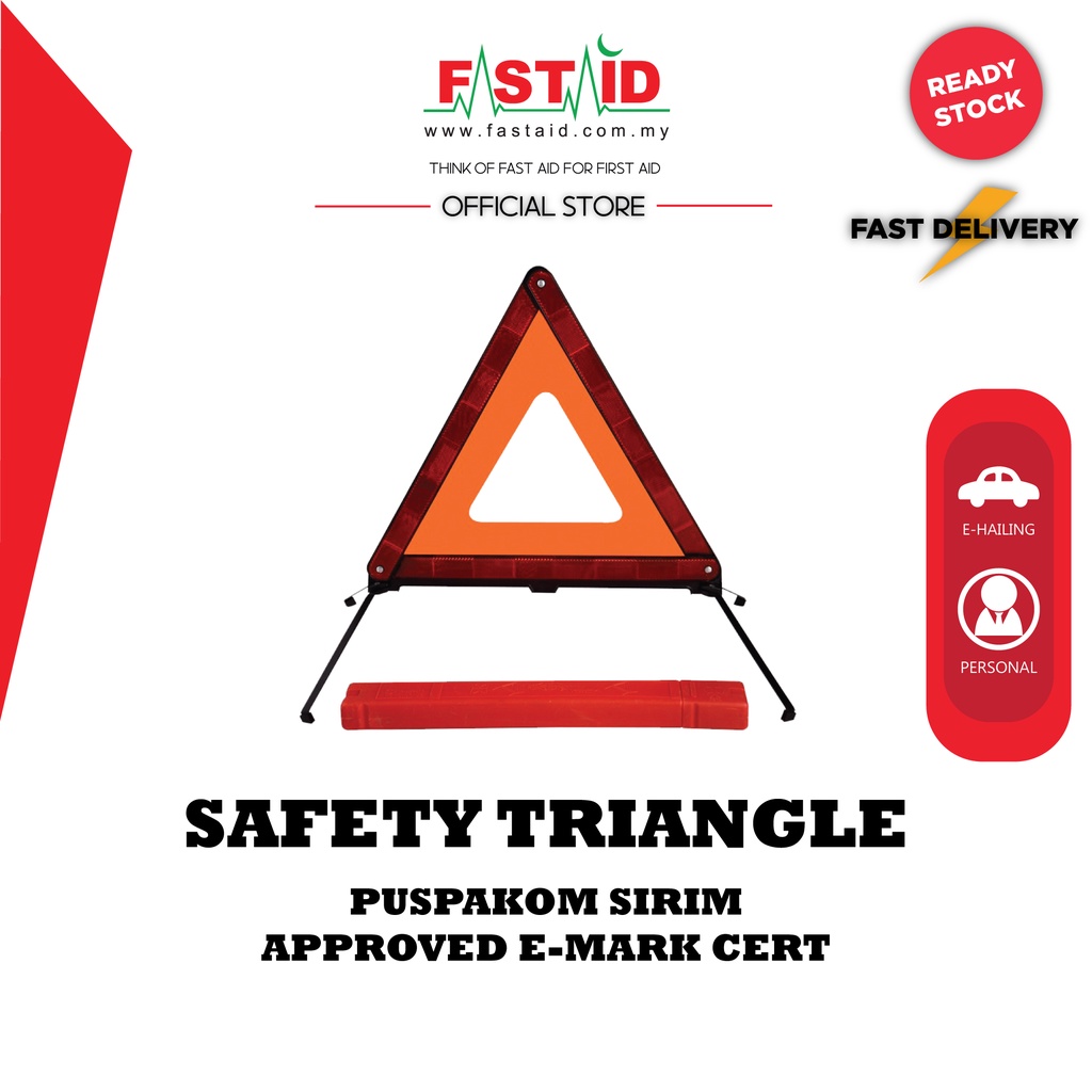 SAFETY TRIANGLE PUSPAKOM SIRIM APPROVE E-MARK CERT.