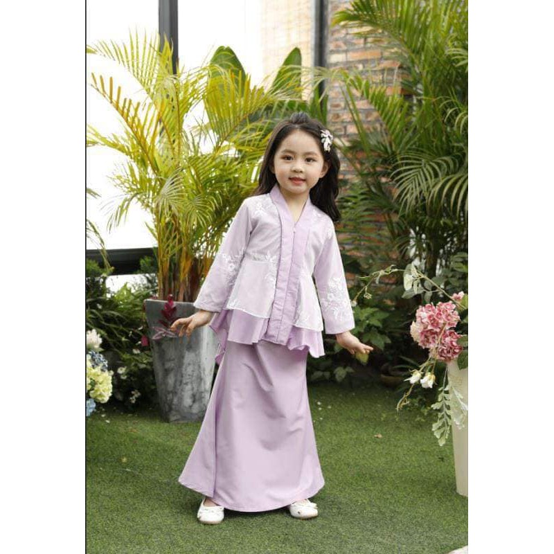  2019 Raya Kebaya Moden Budak LIGHT PURPLE Shopee Malaysia