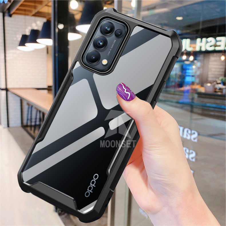 For Oppo Reno 5 4g 5g Reno 4 4 Pro 5f 3 Pro A92 A72 A52 Case Silicone Shockproof Crystal Clear