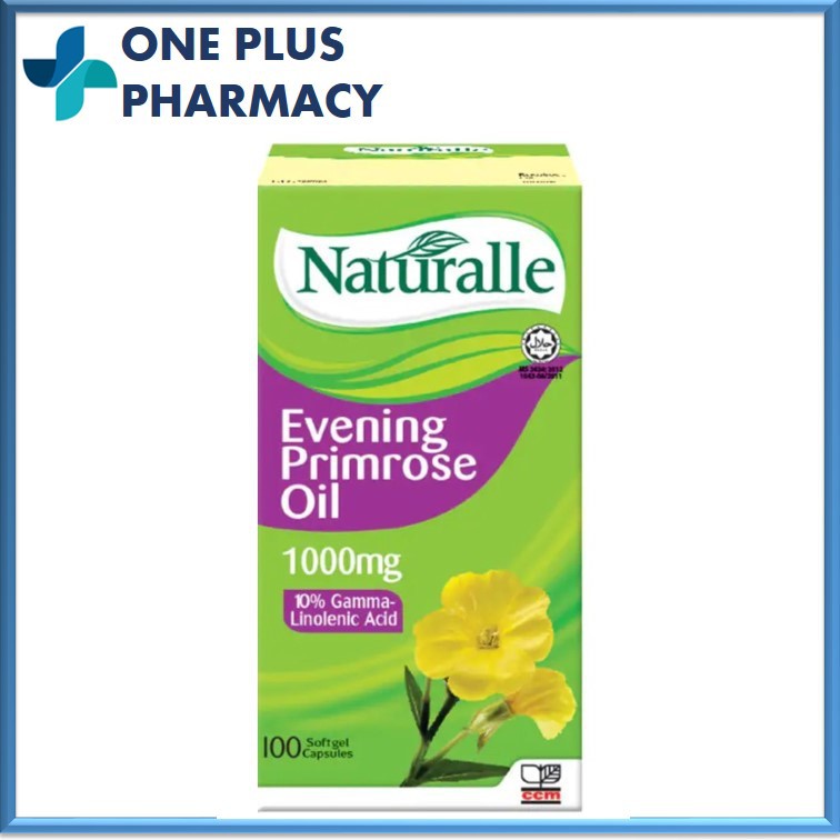 Naturalle Evening Primrose Oil (EPO) 1000mg 100 Softgels [EXP 01/2024