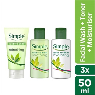 Image of SIMPLE Kind to Skin 3Step Kit 50ml