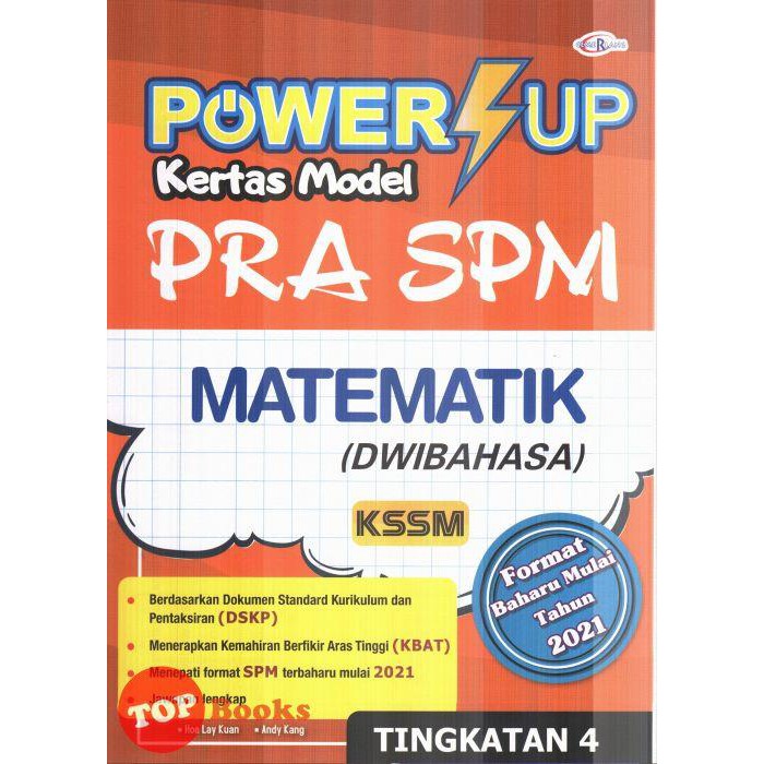 Topbooks Cemerlang Power Up Kertas Model Pra Spm Matematik Tingkatan 4 Kssm 2021 Shopee Malaysia
