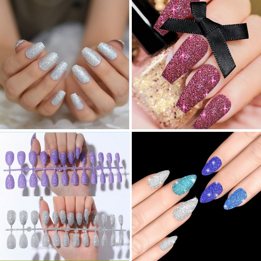 24pcs Manicure Presson Nails Durable Full Cover False Finger Nail Diy