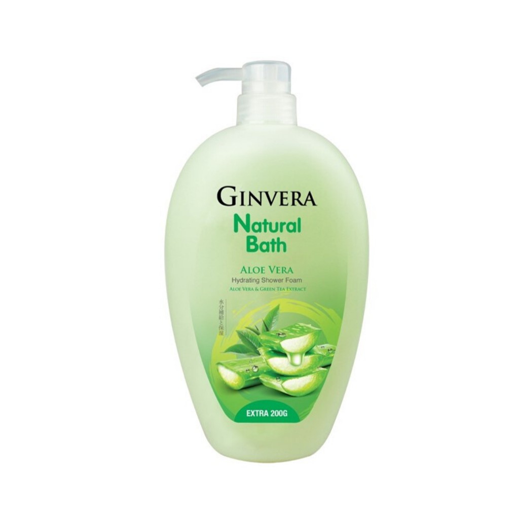 Ginvera Natural Bath Aloe Vera Shower Foam (1000g) Shopee Malaysia