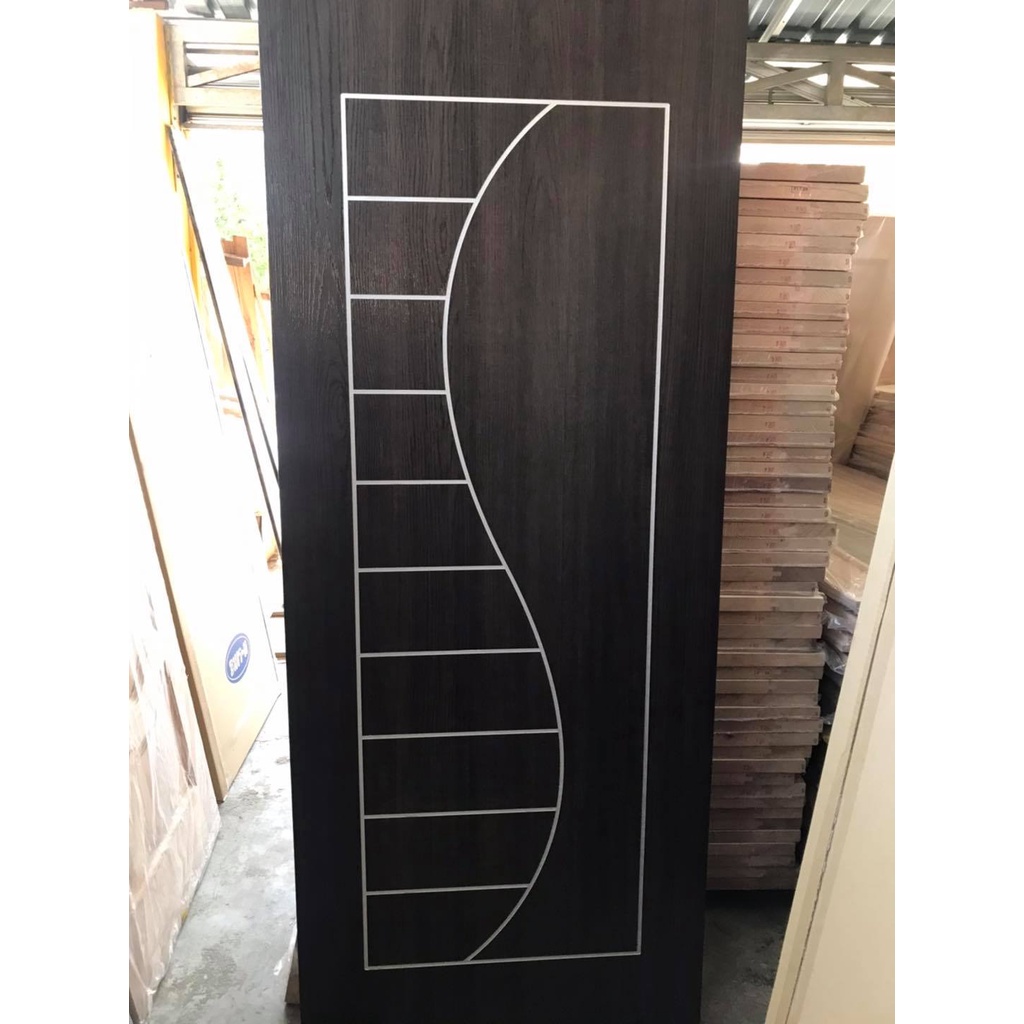 Pintu Kayu Rumah Design S MODEN (Termasuk Siap Cat) Semi-Solid Honeycomb Door Laminate Wooden Door Pintu Bilik HMR