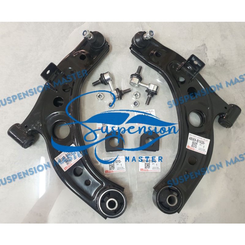 6 IN 1SET FRONT LOWER ARM / STABILIZER BUSH /STABILIZER LINK PERODUA MYVI 20052016 / VIVA