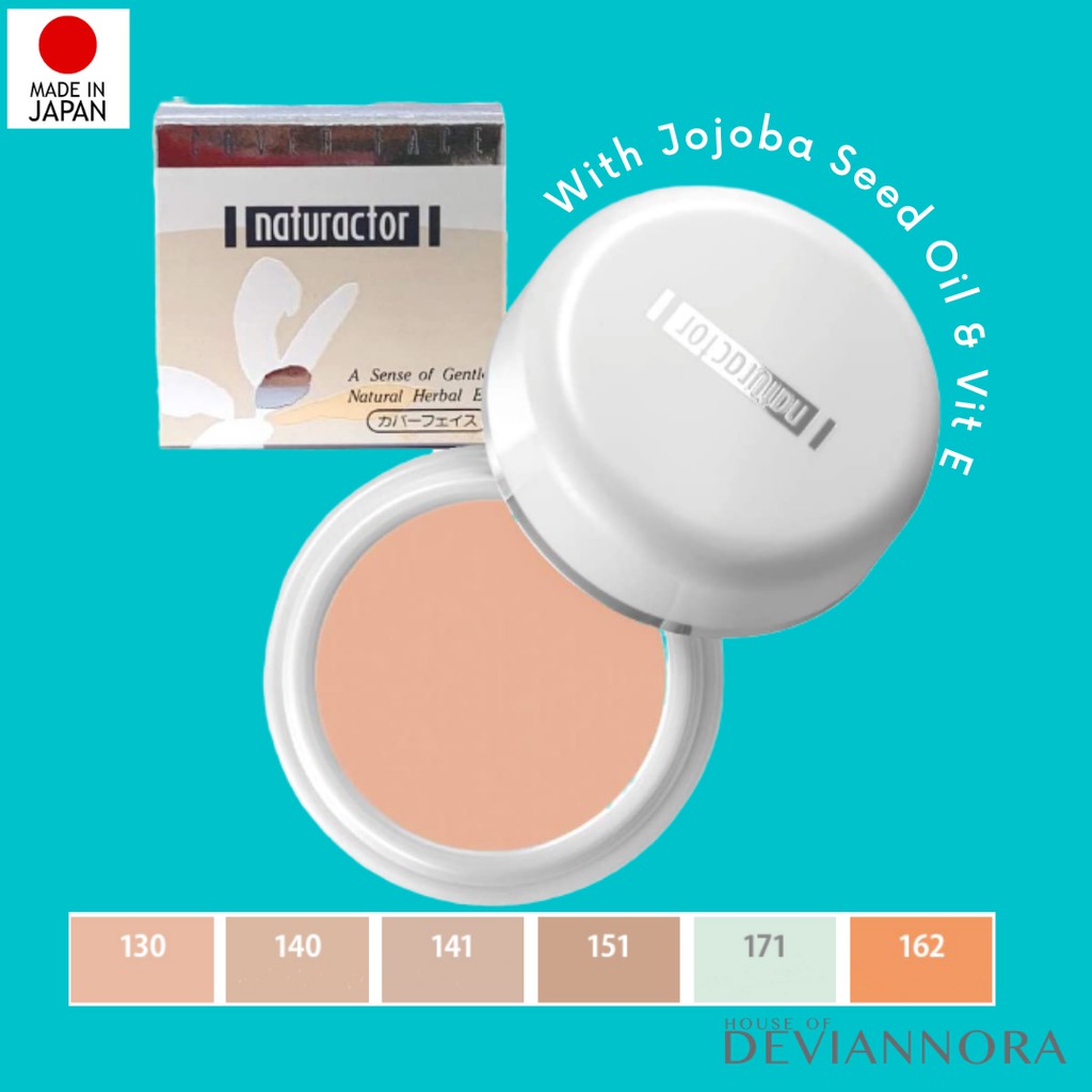 Original Japan Meiko Naturactor Cover Face Foundation And Concealer