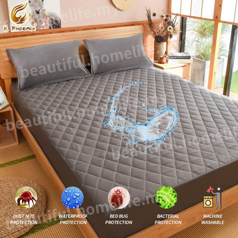 Buy Ready Stock Cadar Kalis Air Waterproof Mattress Protector Fitted Bedsheet Cadar Tilam Single Super Single Queen King Size Seetracker Malaysia