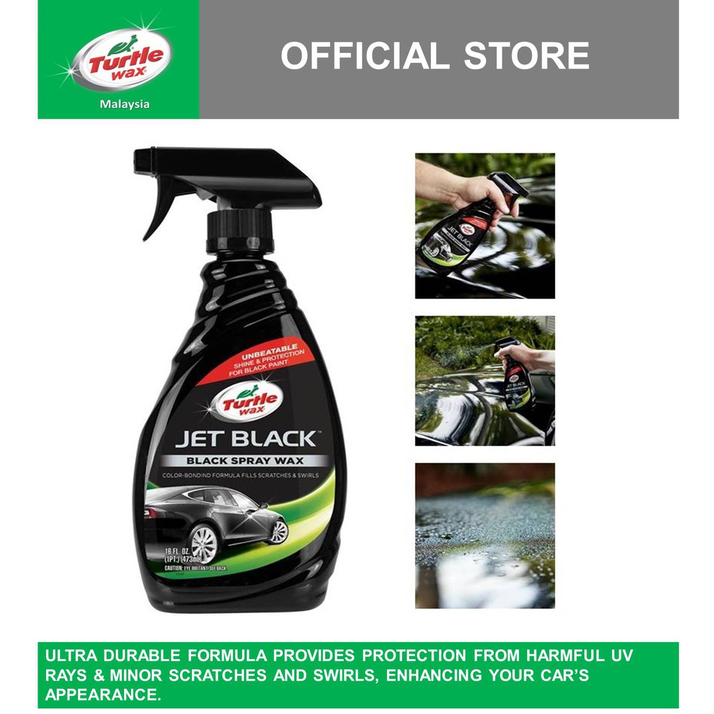 Turtle Wax Jet Black Black Spray Wax T-11 | Shopee Malaysia