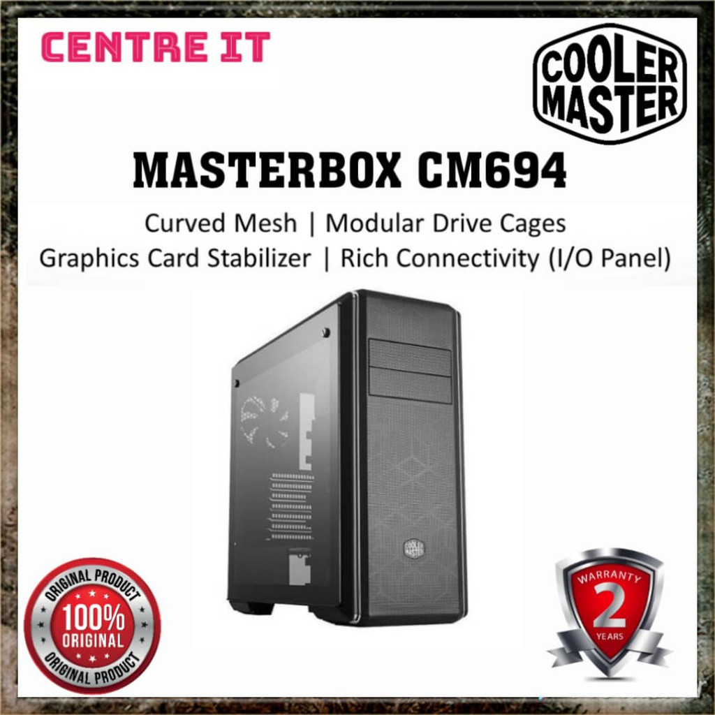 Cooler Master CM694 Gaming Case (Curved Mesh / Modular Drive Cages