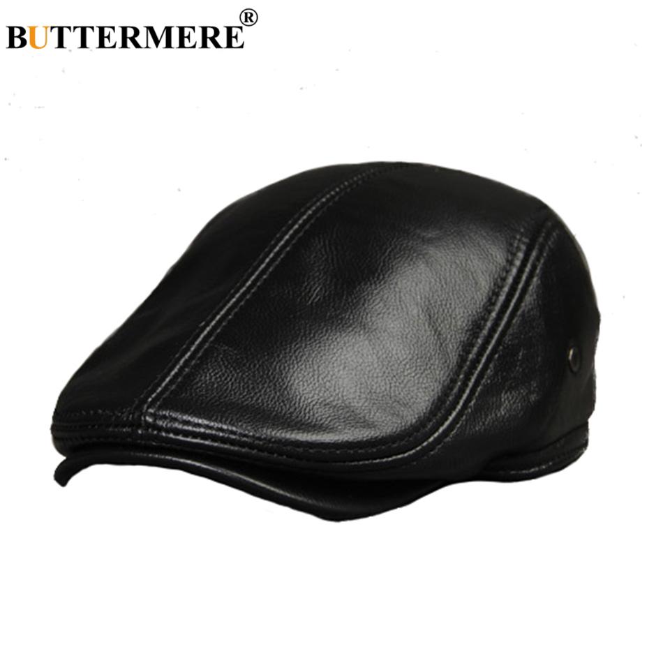 mens leather ivy hats