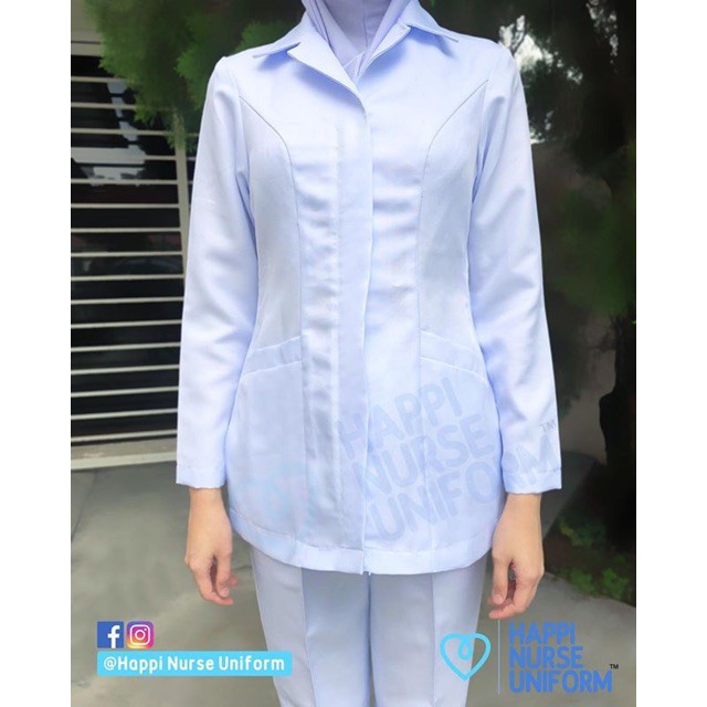 Ready Stock Readystock Uniform Jururawat Ppk Happi Nurse Uniform Readymade Lengan Panjang Pendek Shopee Malaysia