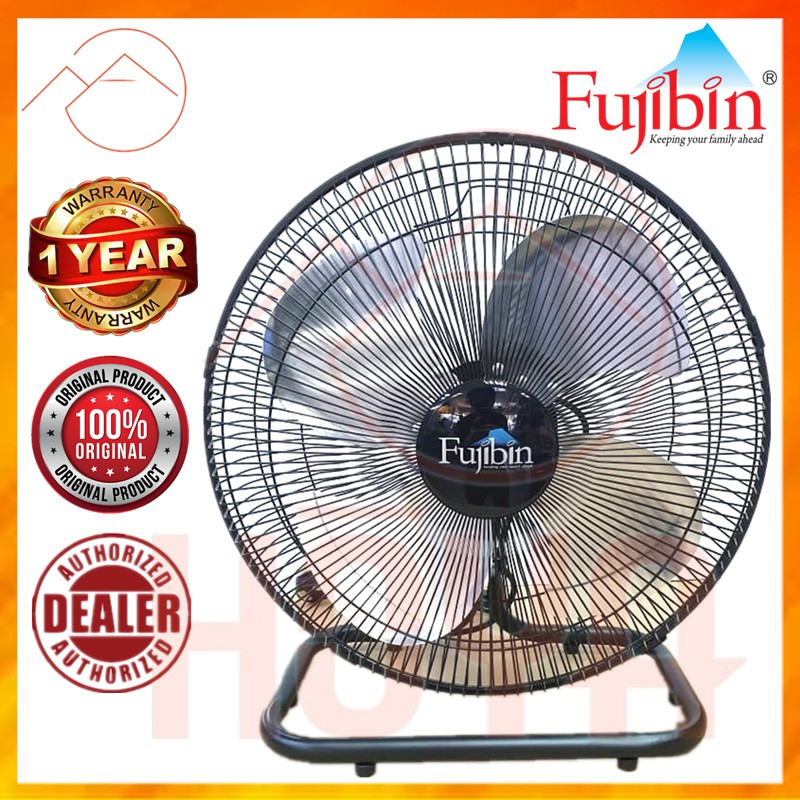 [Shipping Within 24 hours] Fujibin 16" 4 Metal Blade Industrial Floor Fan FBP-16