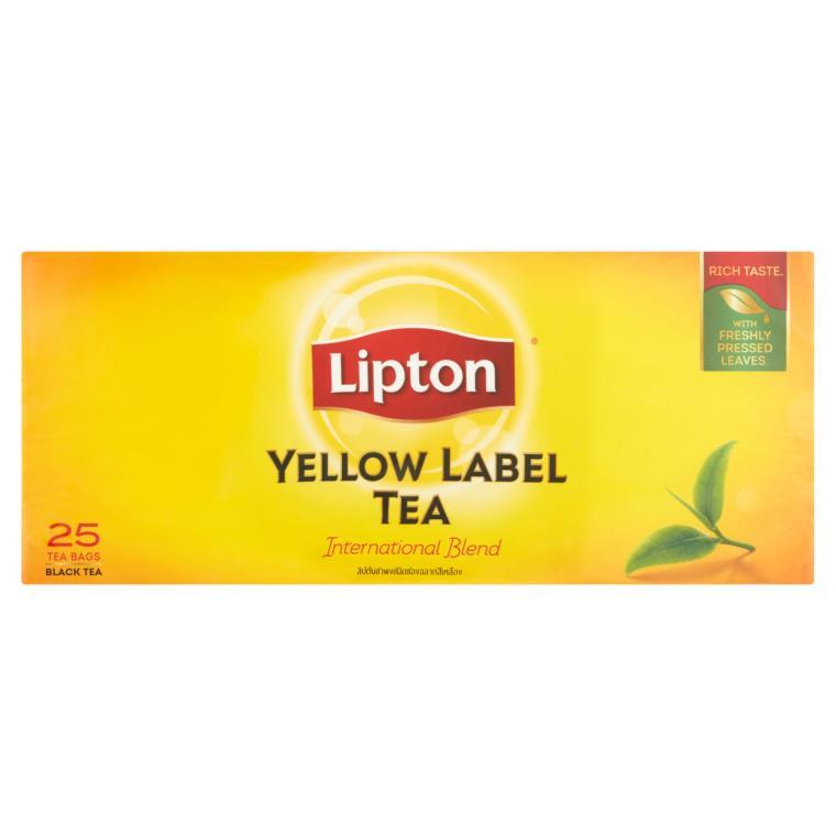 Lipton Yellow Label International Blend Black Tea 25 Tea Bags | Shopee ...