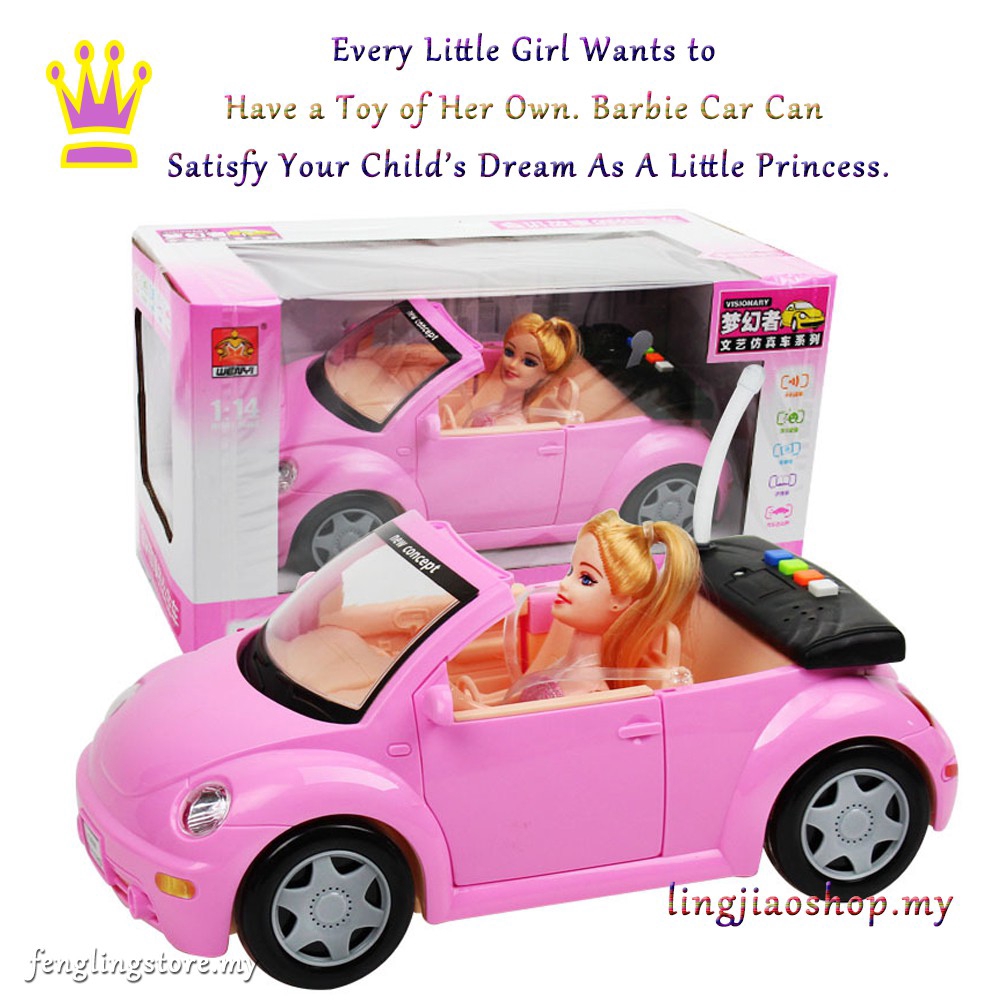 princess barbie car