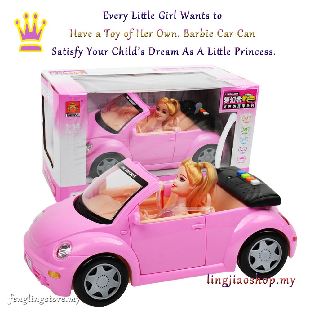 princess barbie car