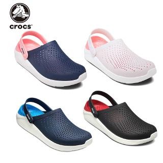 Original 100% Crocs Duet Sport Clog Unisex spot fashion outdoor slippers beach shoes sandals half slippers hole shoes