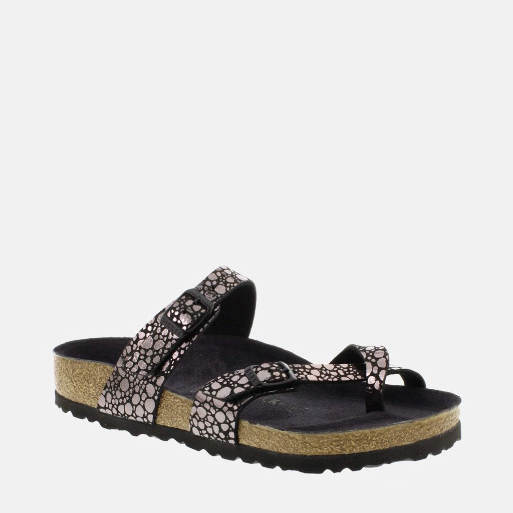 birkenstock mayari black metallic stone