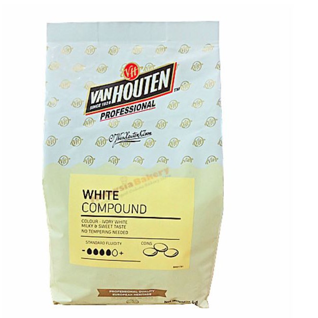 Van Houten White Compound Coin 1kg Baking Chocolate 1kg Shopee Malaysia 8626