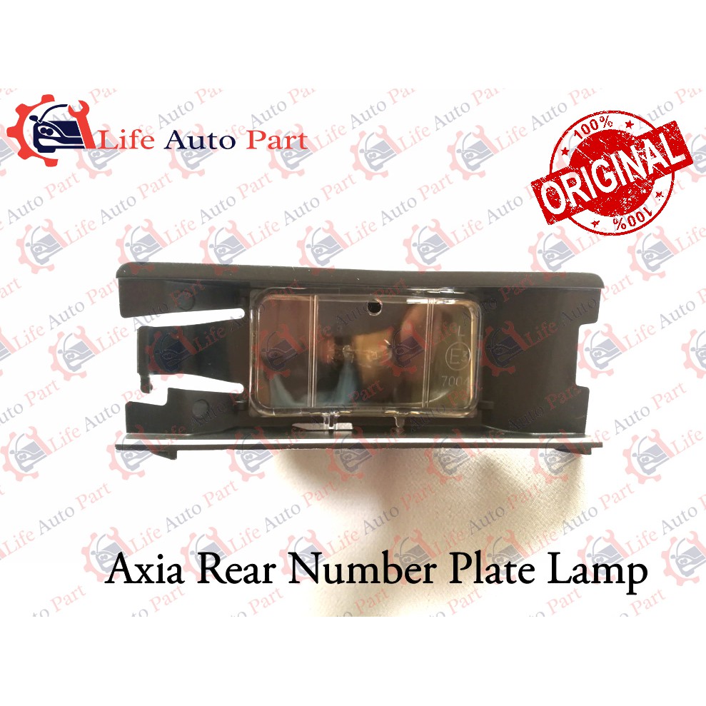 Original Axia Rear Number Plate Lamp Shopee Malaysia