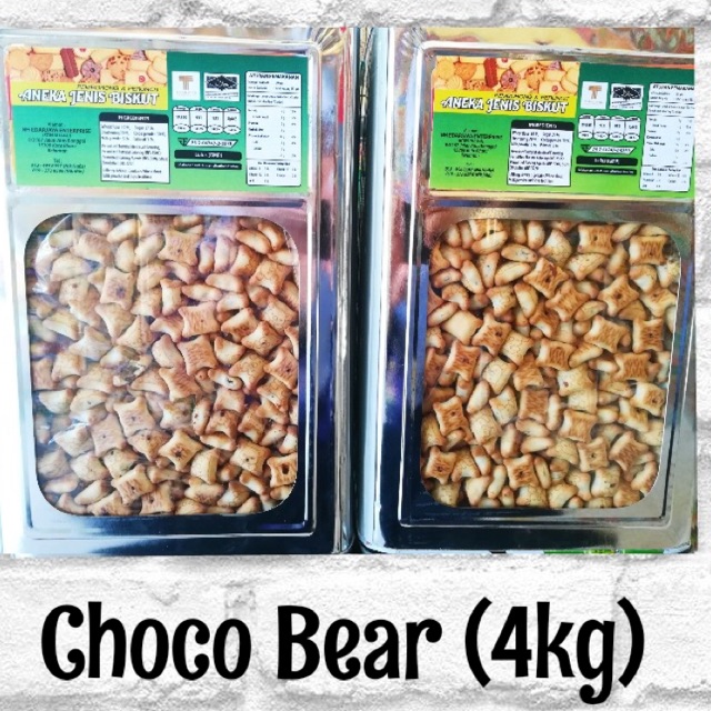 Biskut Choco Bear Coklat Strawberry Tin Besar 4 Kg Shopee Malaysia