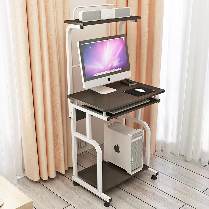 New Simple Economical Computer Desk Student Bedroom Space-Saving Simple Small Desk Bookshelf Desktop Home