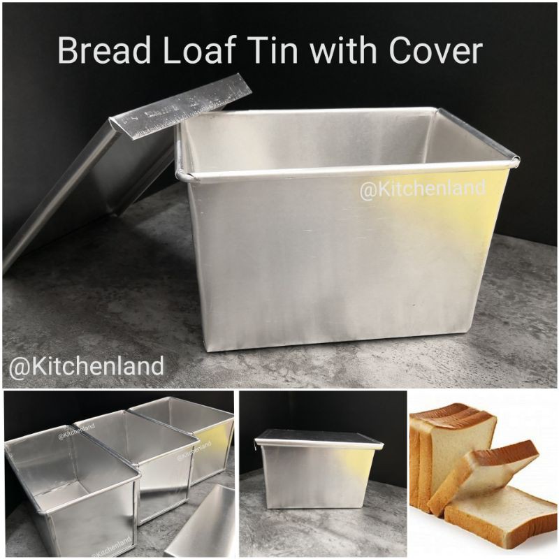 Bread Tin with Cover /Lid Bread Loaf Tin/ Pullman Bread Loaf / Roti