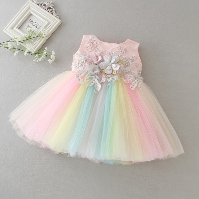 baby rainbow tutu dress