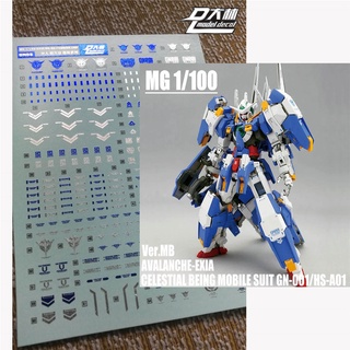 Water Decal for Bandai MG Metal Build 1/100 GN-001 hs A01 Gundam Avalanche Exia 