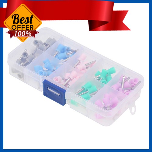 100 Pcs Dental Polishing Cup Prophy Cup 4bed Polish Cup Rubber
