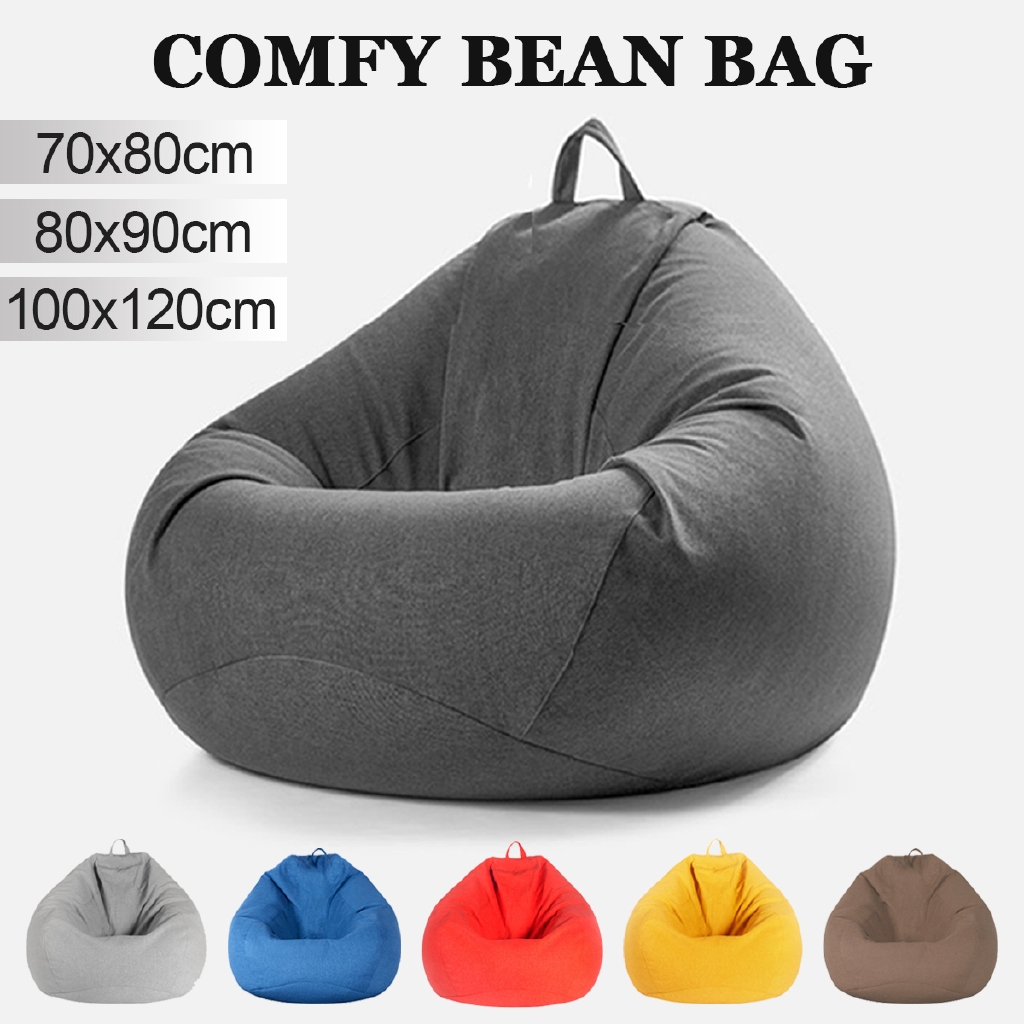 large bean bag cover lazy sofa indoor seat chair washable cozy game lounger