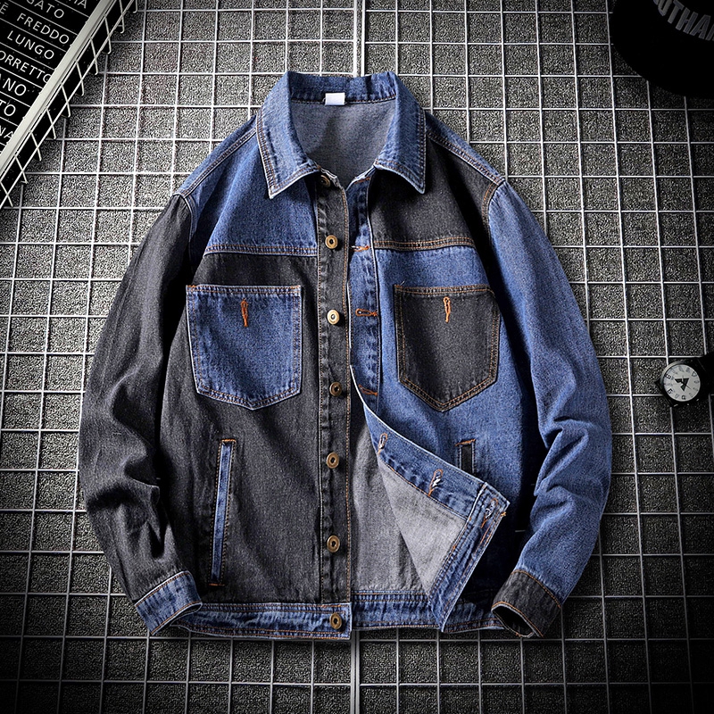 mens plus size denim jacket