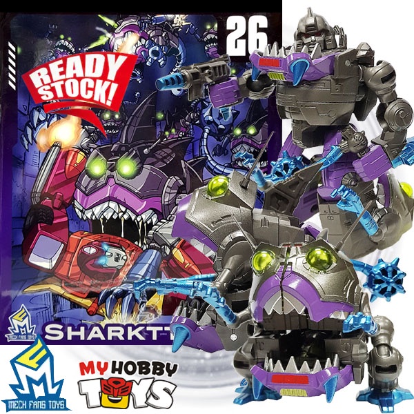 MFT Transformable Robot - Mech Fans Toys MF-26 Sharktticons KO Sharkticon Gnaw Set of 3