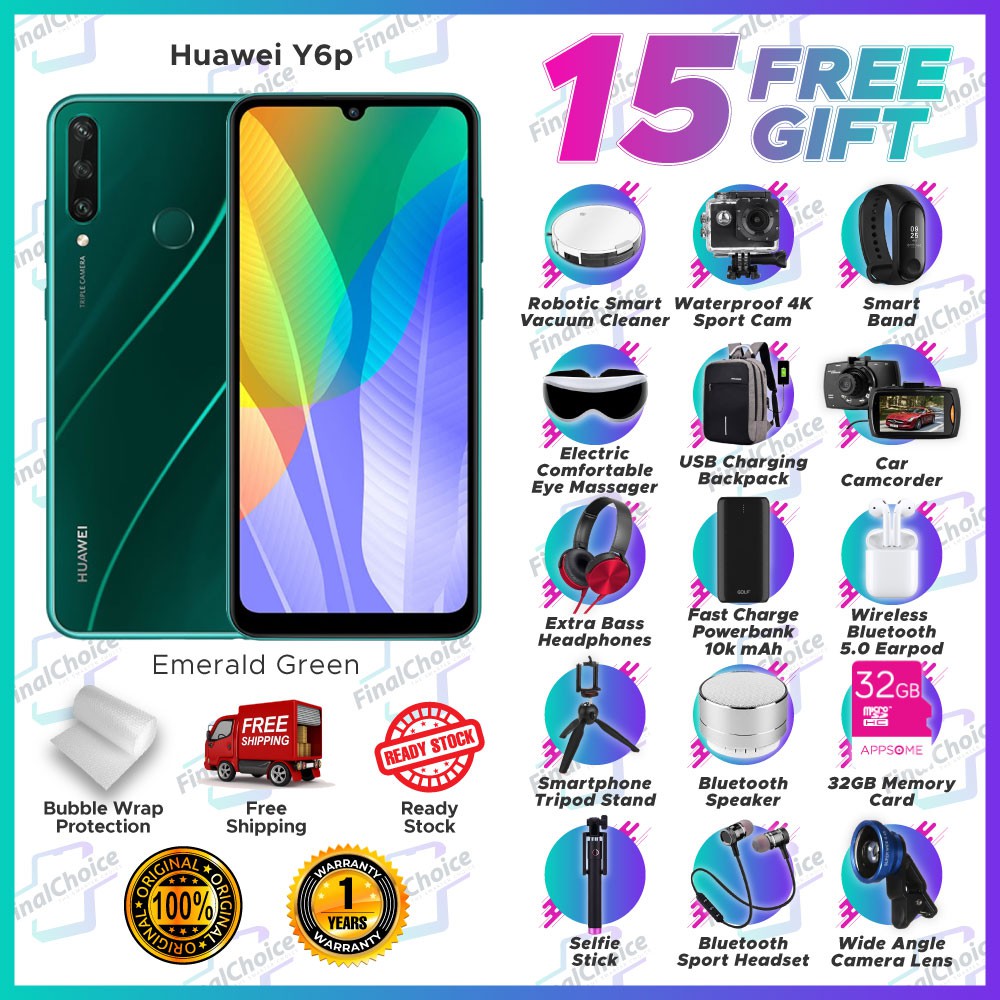 huawei y6p free bluetooth headset
