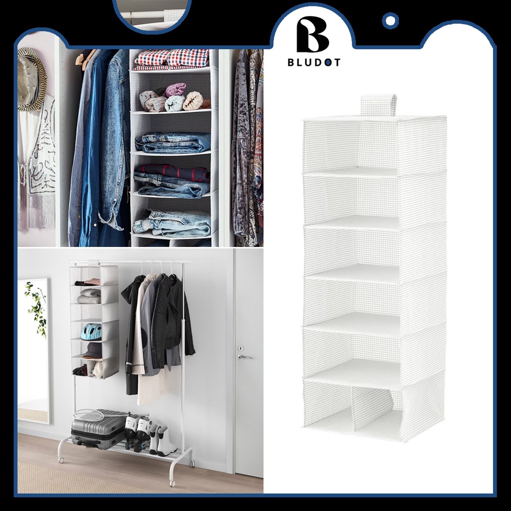 IKEA COMPARTMENT STORAGE STUK STORAGE WITH 7 COMPARTMENTS 30X30X90CM