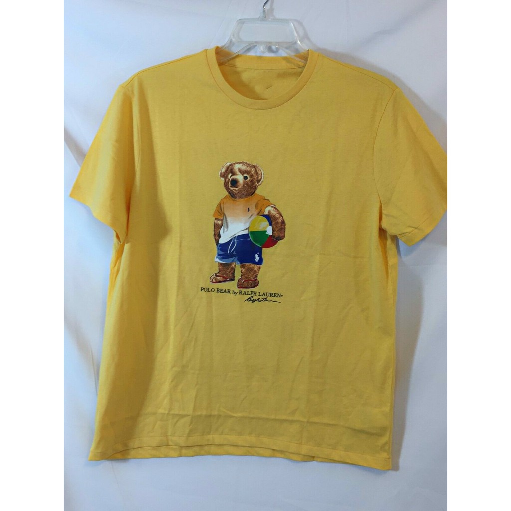 yellow polo bear shirt