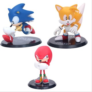 6pcs Set 5 7cm Sonic Figures Toys Super Sonic The Hedgehog Sonic Shadow Tails Knuckles Pvc Action Figure Series 1 Shopee Malaysia - sonic adventure 47 roblox