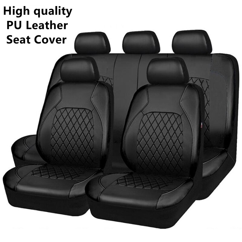 Isuzu DMax, Mitsubishi Triton, Ford Ranger PU Leather Car Seat Cover 5Seater Universal Front