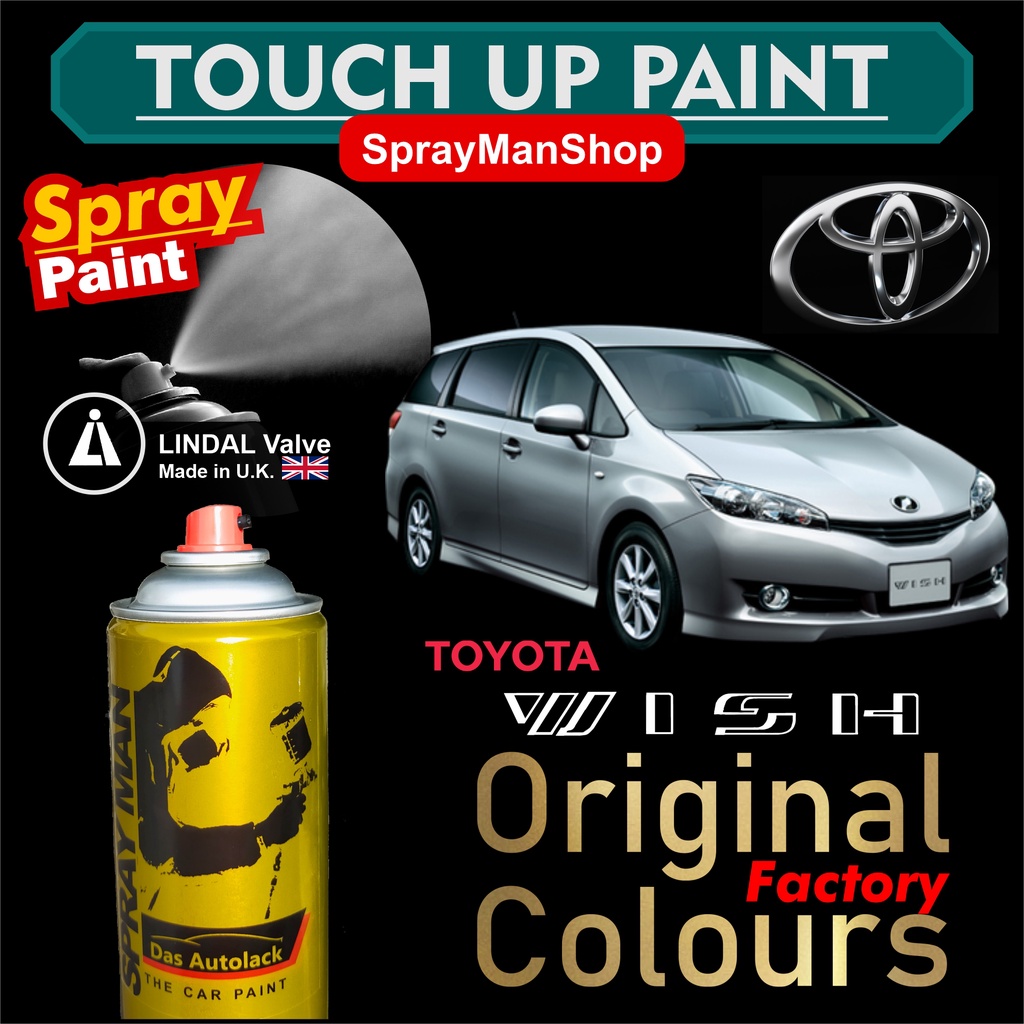 Toyota Wish Touch Up Paint (UK) Lindal Aerosol Valve 400ml Spray Paint ...