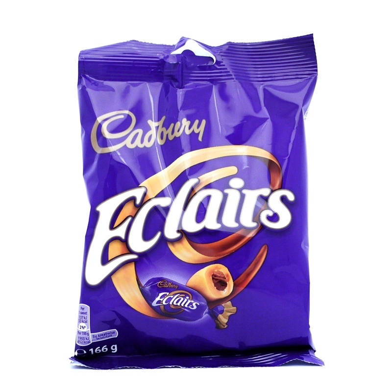 Cadbury Chocolate Eclairs import UK 166gram/130gram