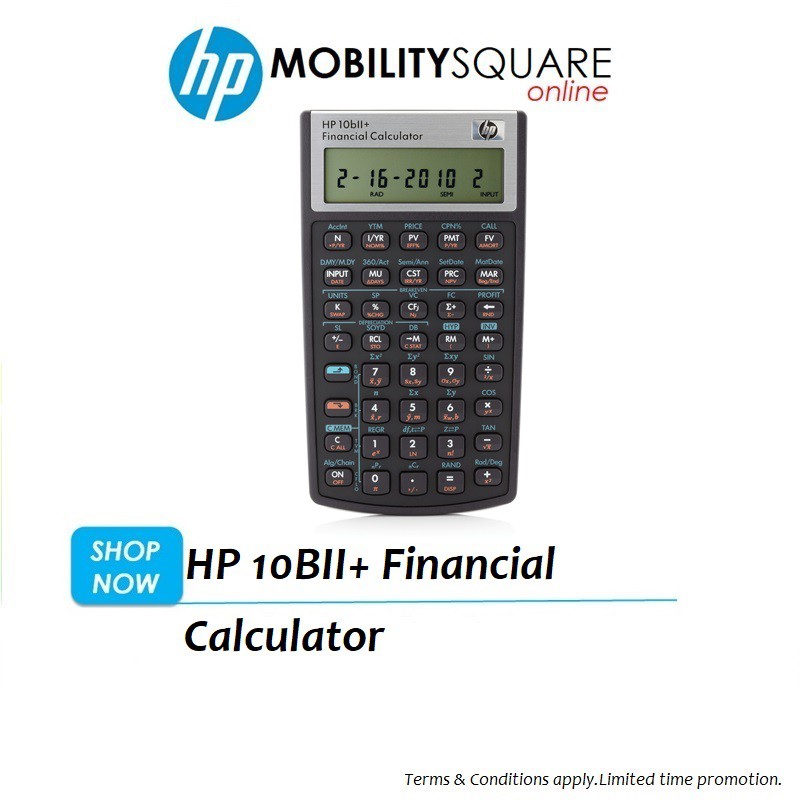Hp 10bii Financial Calculator Nw239aa Shopee Malaysia