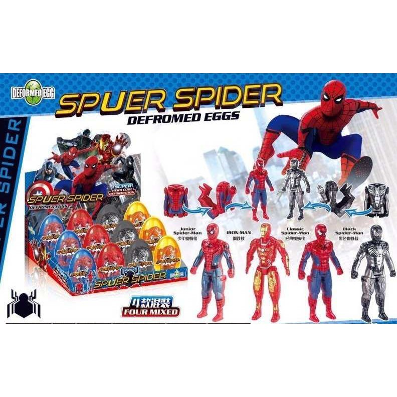spiderman egg toys